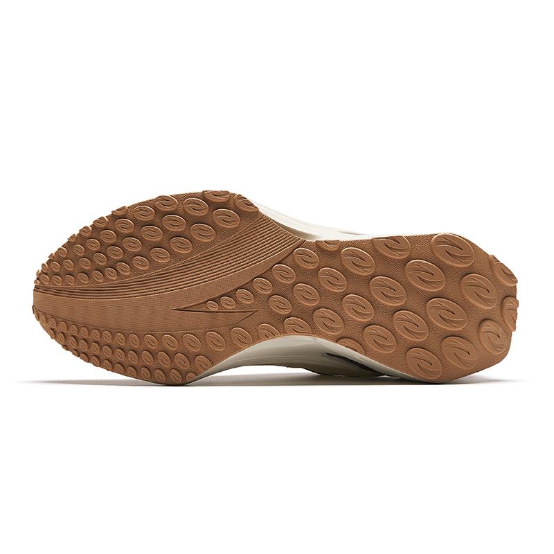 Anta Ice Sugar 4 Shock Absorption Non-Slip Wear-Resistant Low-Top Casual Shoes Men Sneaker Light-White Brown 912428802-4