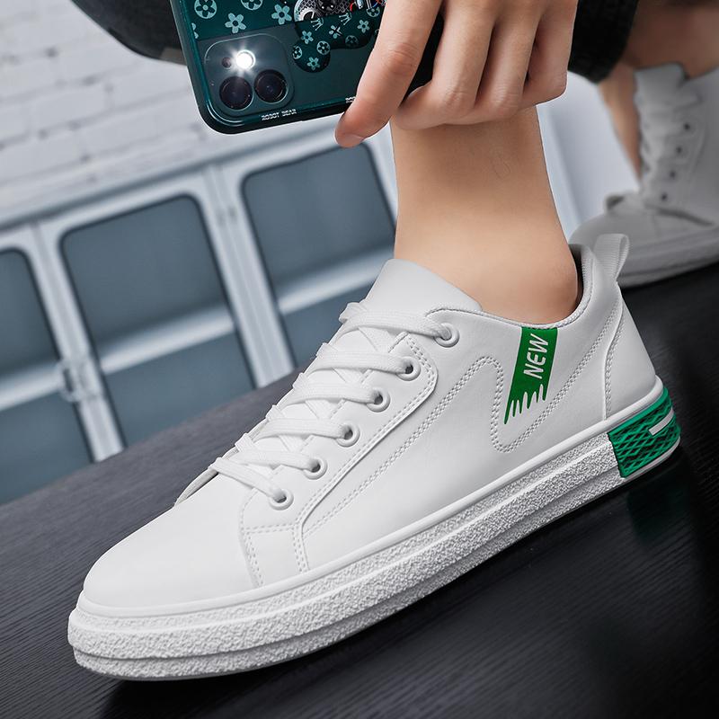 Wysokiej Jakości Męskie Skórzane Białe Buty Formalne Letni Męski Streetwear Biuro Klasyczny Styl Codzienne Na Zewnątrz Płaskie Buty