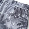 Qipai Men's Resort Series Summer Coconut Print Straight Shorts