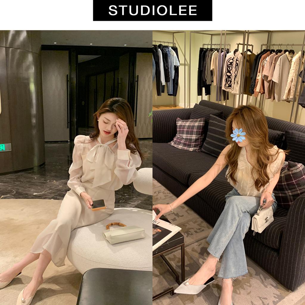 Schaffell-Traubenmutter, derselbe spitze Kopf, exquisite Perlsatin-Slipper, Damen-Sommerbekleidung, lässige Muller-Tasche Kopf halbe Schleppe