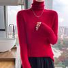 Women's Slim Fit Cashmere Turtleneck Sweater - Soft, Smooth, High-Neck Base Layer, Flattering Fit.