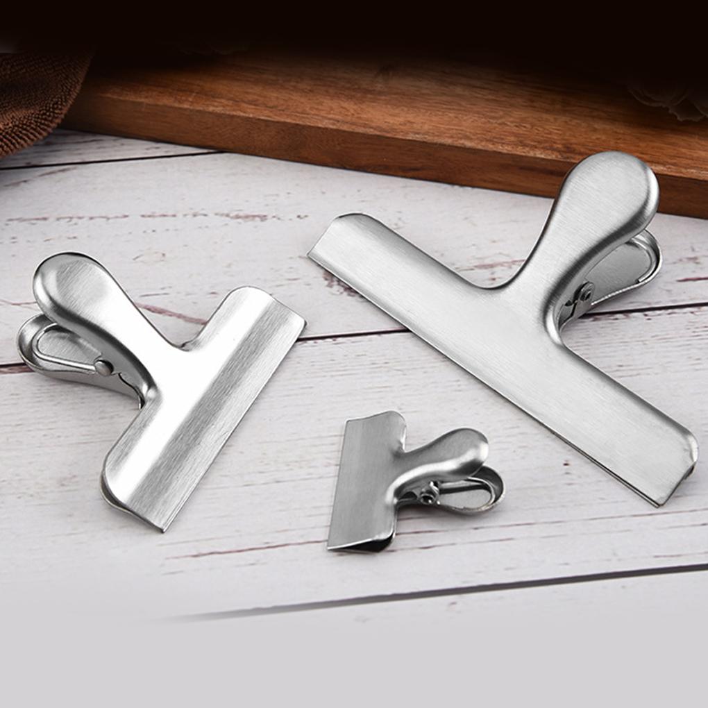 SteelFood Heat Clips Stainless Strong Kitchen Sealing Document MetalClipsBag GradeSilver Resisting Durable WaterProof