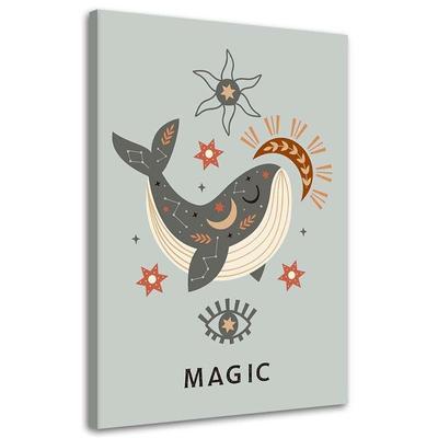 Canvas Print Magic Whale Animals