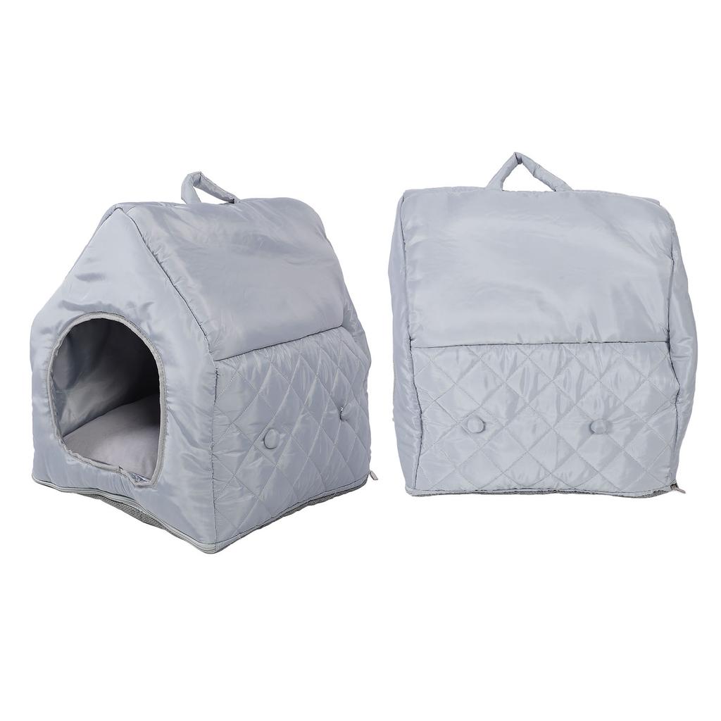 Four Ssons Pet House with Constant Temperature Hting Pad Detachable Washable Cover 35C to 55C Soft Overht Prevention Auto Power Off Cat Cave