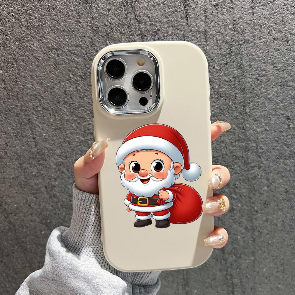 N98 La Mulți Ani Crăciun Fericit Huse pentru telefoane moi pentru iPhone 16 Pro Max Xiaomi 11 Lite Redmi 13C Note 11s Cadru placat Capac din spate pentru cameră