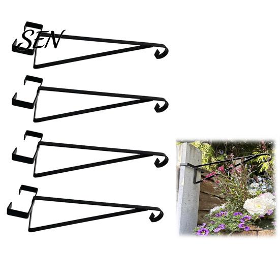 Adjustable Metal Bracket 4PCS Plant Hanger Bracket, Wall Mounted Vertical Hooks, Backyard Hanging Planter Strong Load-bearing Capacity Brackets