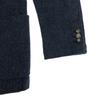 ORIAN Made in Italy Wolle Fischgrät Langarm taillierte Jacke 42 Blau Herren Gebraucht