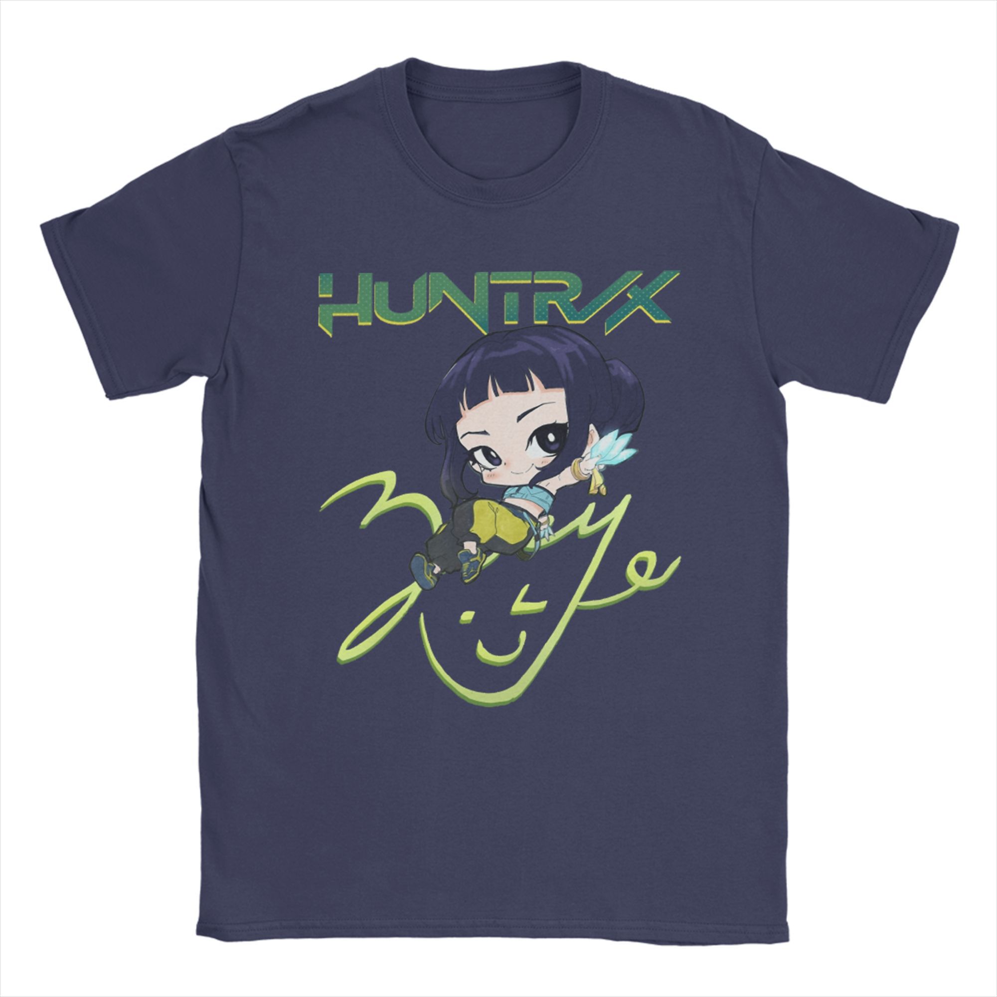 

Novelty Zoey Huntrix Kpop Demon Hunters T-Shirts for Men Crewneck Pure Cotton T Shirts Short Sleeve Tees Gift Idea Clothes 4XL