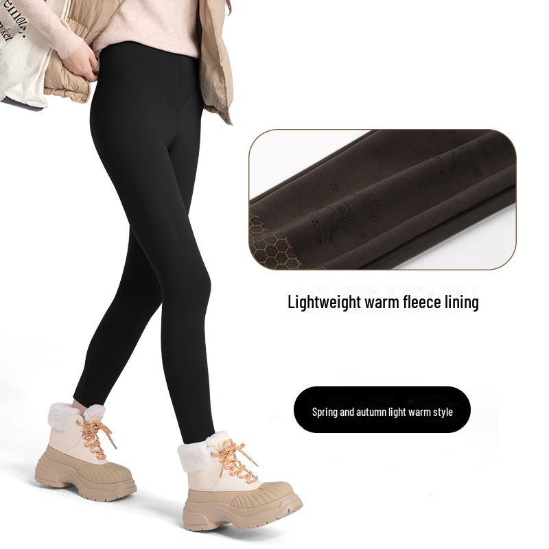 

Бесшовные теплые брюки Shark с высокой талией: Утепленные осенне-зимние брюки из овчины для женщин, утягивающие живот и бедра. 2XL, thin