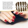 24 Pieces False Nails Extra Long Coffin Style Fingernail Patch Nail Tips DIY Supplies Manicure Decoration for Home Salon