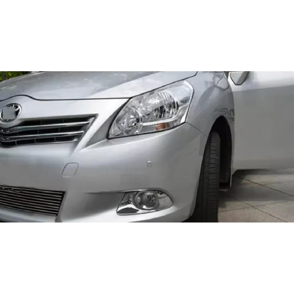 2PCS Car Styling Chrome Front Fog Light Cover For Toyota Verso MPV 2011-2016