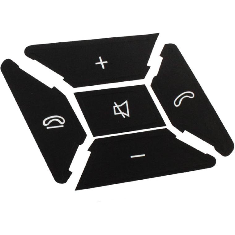Car Steering Wheel Button Stickers Cover Fit for Mercedes Benz ML GL GLK GLA CLA CLS SL A B C E G Class Interior Switch Button Decoration