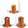 Vertical Rotisserie Stainless Steel Grill Skewer Set With Removable Racks For Outdoor Barbecue