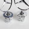 2025 Heiß Für Benz 1 Stück 44mm 3D Metall Blau Chrom Stern Haube Motorhaube Logo Emblem Abzeichen für Mercedes Benz W202 W203 W204 W208 W210 W