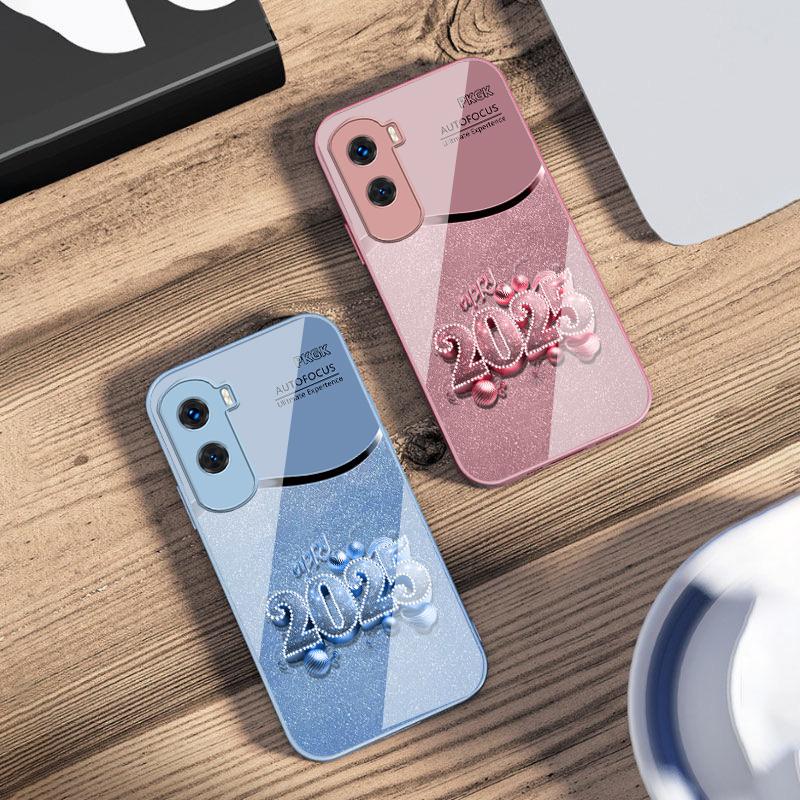 Colorful New Year 2025 For Honor 200 90 8X 9X Pro Lite P50 P40 Nova 10 11i P60 Magic4 6 Mate 20 50 Tempered Glass Phone Case