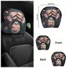 Valentine's Day Gift for Your Boyfriend: A Realistic Chimpanzee Breathable Car Headrest Cover , Durable and Comfortable