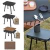 2 In 1 Folding Table Portable Outdoor Stool Aluminum Alloy Portable Table Outdoor Table for Camping Picnic Beach BBQ Fishing