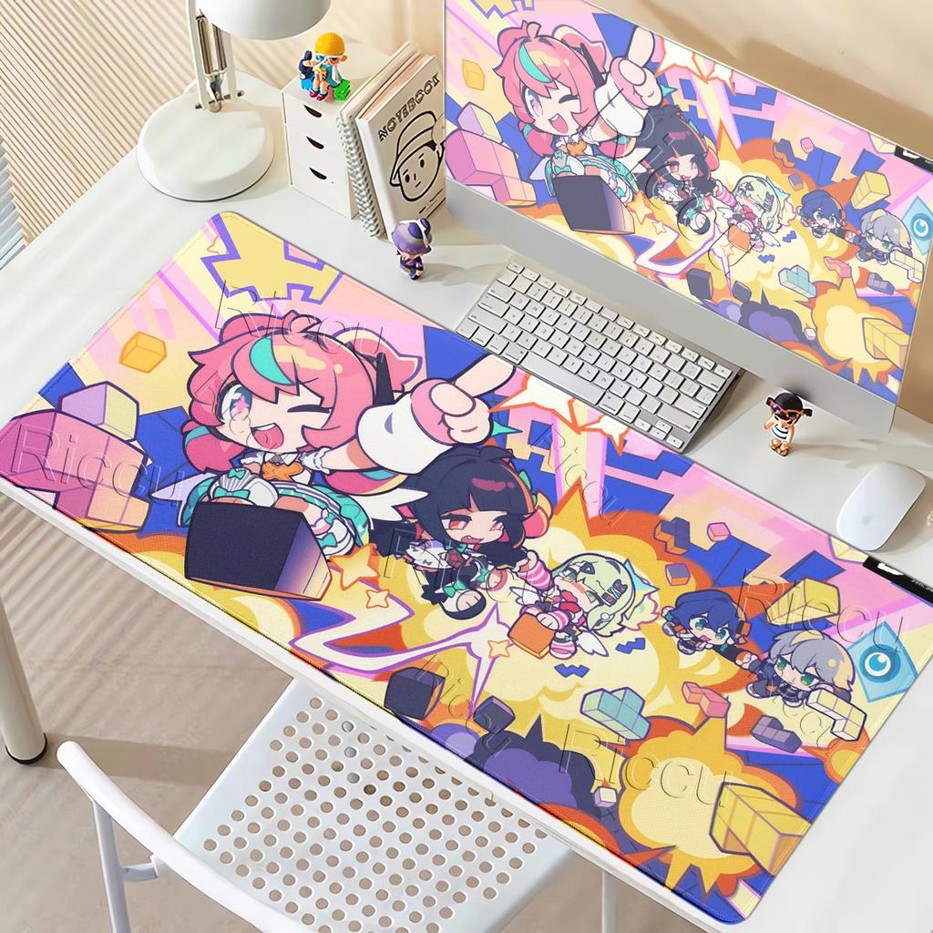 Kawaii Large Extended Delusional Angel Pattern Anime Girl Zenless Zone Zero Mouse Pad Non-slip Carpet Game Keyboard Lockedge Mat
