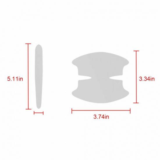 Car Door Handle Bowl Sticker Anti-scratch Protector Clear Sticker Film Accessory
