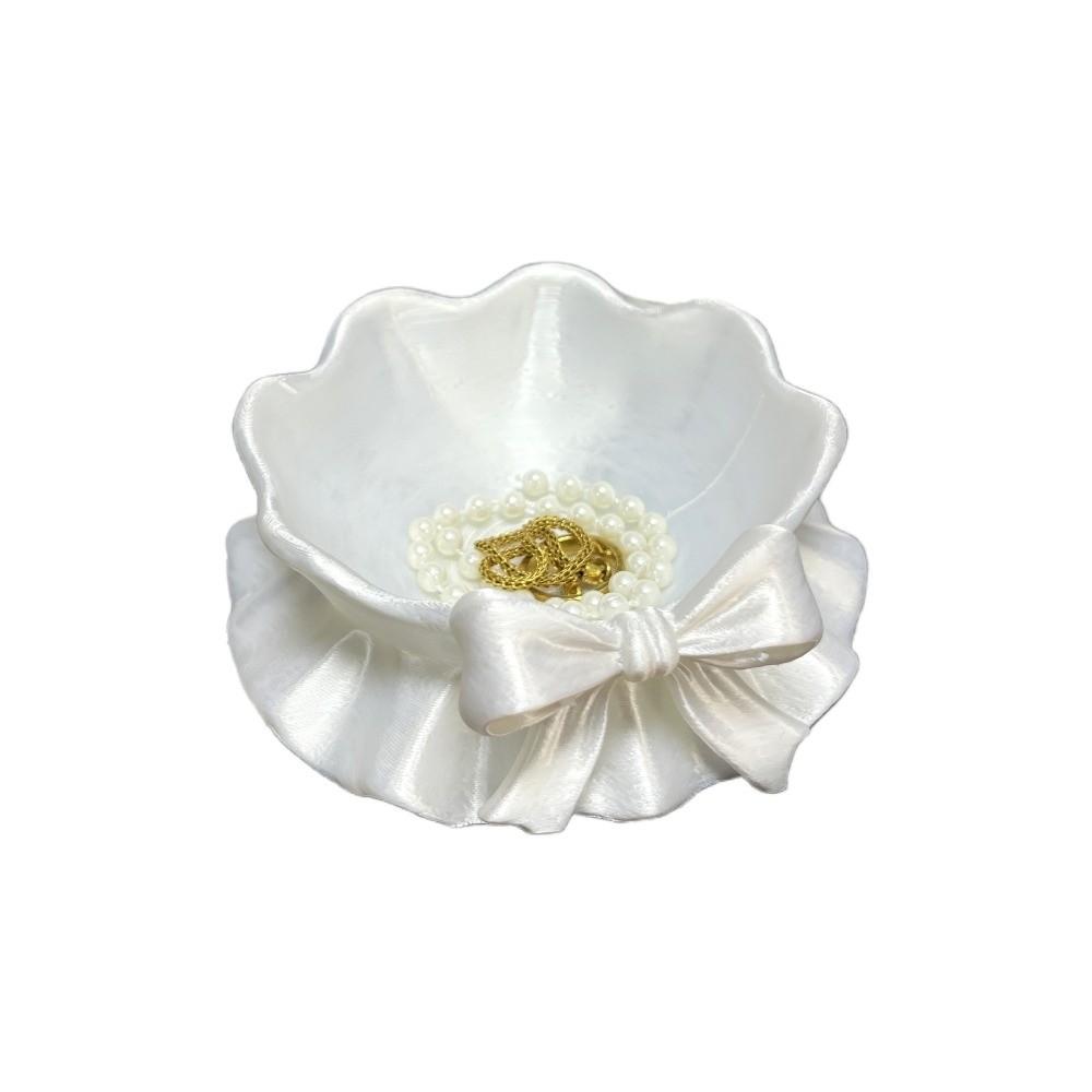 Sweet Bow Ribbon Ring Holder Elegant Jewelry Plates 3D Printed Jewelry Tray  Photography Props