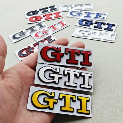 2026 Heiß Für VOLKSWAGEN VW 3D Metall Logo GTI Emblem Buchstaben Auto Heckklappen Emblem Für Volkswagen VW Golf 4 5 6 7 7.5 MK4 MK5 MK6
