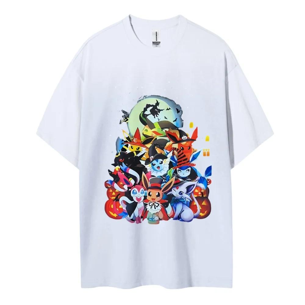 Pokemon Japanese Hotblooded Anime Classic Characters Sports Casual Shortsleeved Comfortable Halfsleeved Popular Slayer