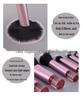 10-Piece Mini Makeup Brush Set with Soft Blush Brush, Powder Puff, Sponge, and Bag
