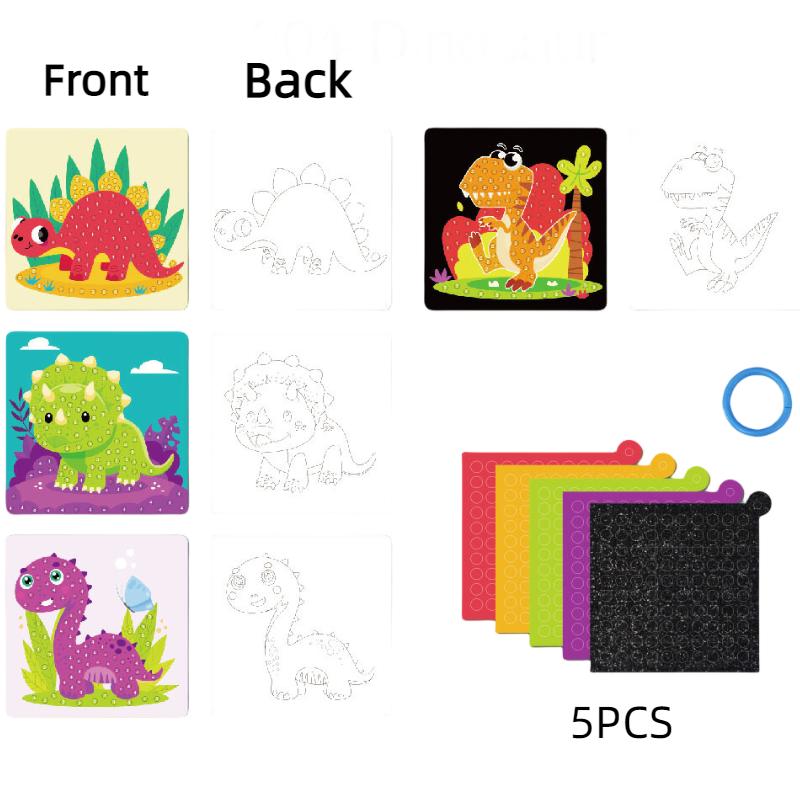 

Мозаика Наклейка Детские Наборы для Творчества Ева Пена Раннее Образовательное Обучение Интерактивная Игрушка Dinosaur