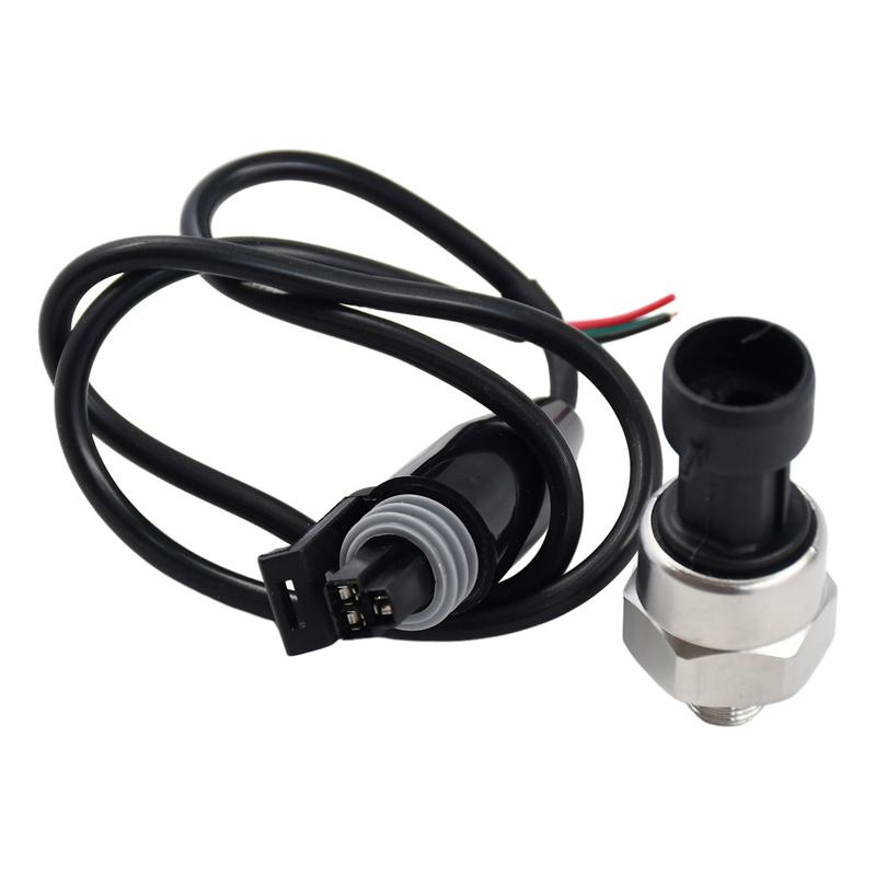 Pressure Transducer Sensor 0-100 PSI 1/8-27NPT Compatible with Oil Fuel Air Water
