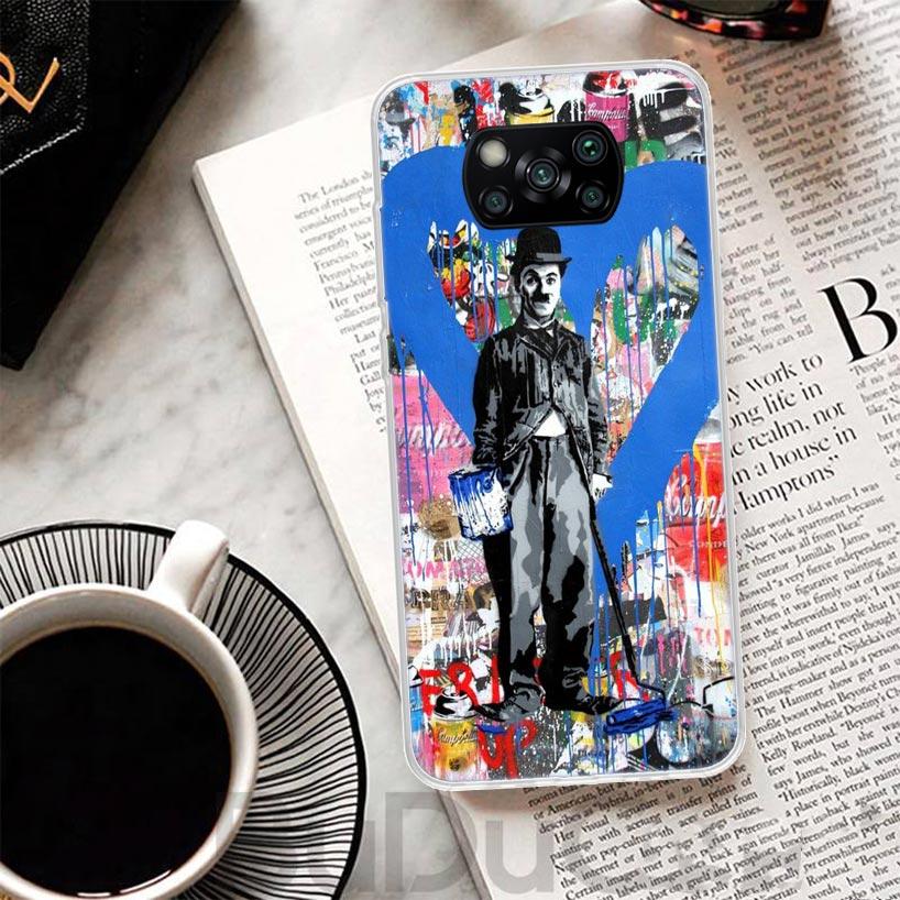 Banksy Graffiti Art Cover For Xiaomi Poco X6 X7 X5 Pro X4 Gt X3 Nfc F6 Phone Case F5 F4 F3 F2 F1 M5S M4 M3 Print Shell Housing X