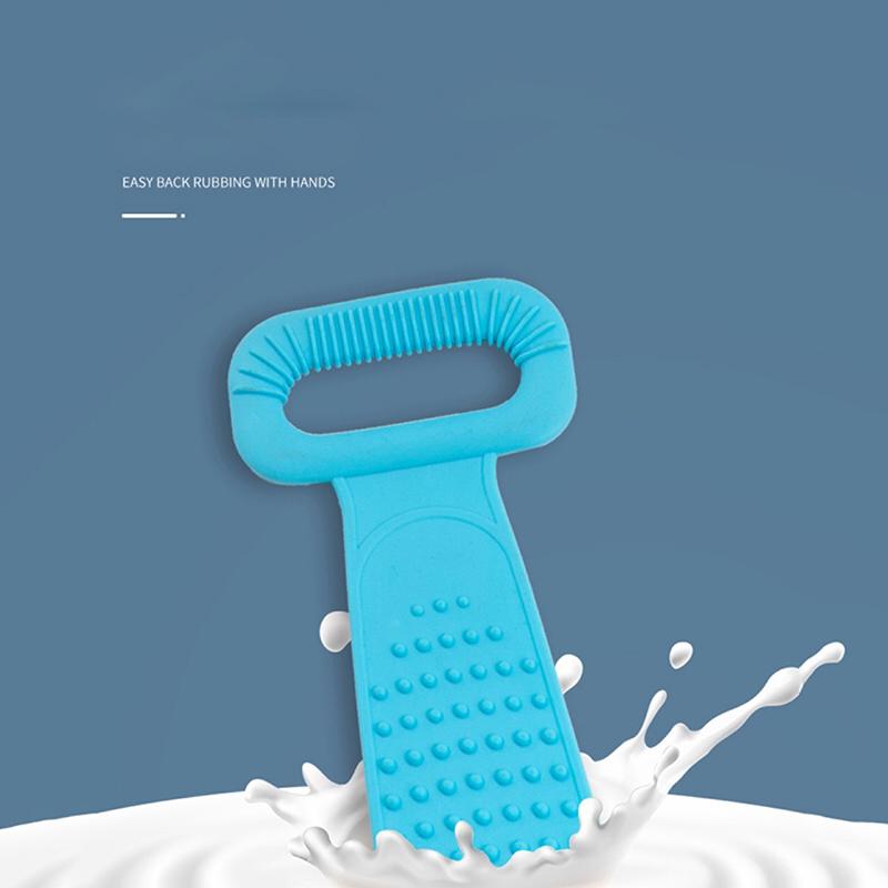 Gąbka do ciała Szczotki silikonowe Ręczniki kąpielowe Scrubber Pocieranie Peeling pleców Masaż Pas prysznicowy Rozszerzone szczotki do czyszczenia skóry
