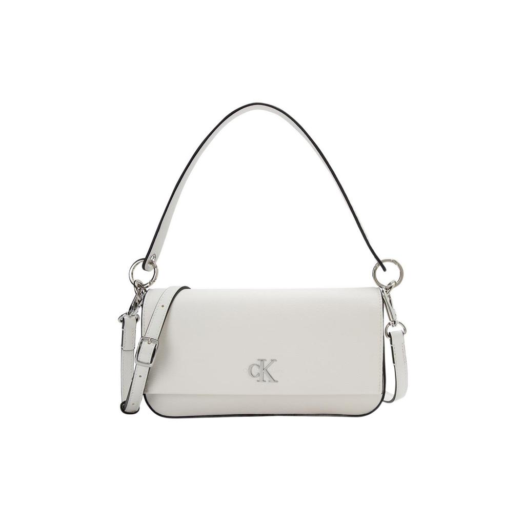 New CK/Calvin Klein Synthetic Leather Envelope Bag, Handbag, Shoulder Bag Women's Ivory White DH3458-114