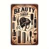 Pack Vintage Metal Sign Antique Iron Poster for Hair Salon Bar Barber Shop Wall Art Sticker  Retro Metal Painting  Sign