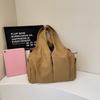 Handbag Lightweight Large Capacity Shoulder Bag Travel Bag Solid Color Tote Bag