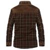Männer Herbst Winter Casual Dicke Warme Shirts Camisa Masculina Chemise Homme Männlichen Militarcoaty Wolle Fleece Mäntel