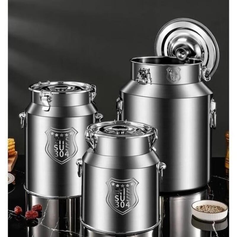 ZISIZ 304 Stainless Steel 48L Sealed Transport Barrel