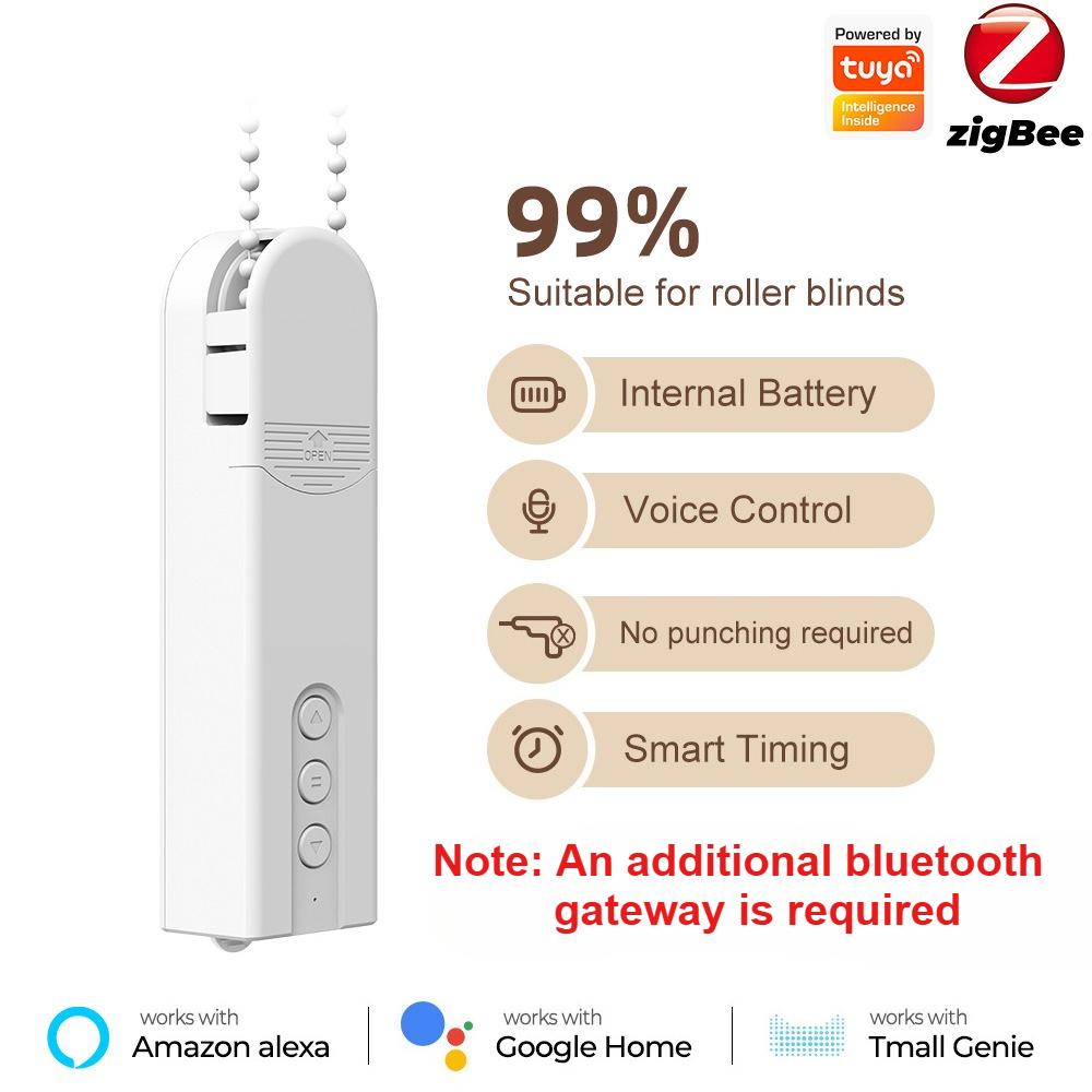 

Wiif smart drawstring curtain motor, automatic graffiti, remote control zigbee electric bead roller shutter motor