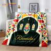 HD Muslim Islam Prayer Kneeling Poly Mats Mandala Soft Blankets,Keep Warm Throw Blanket for Picnic Beds Sofa Home Bedroom Gift