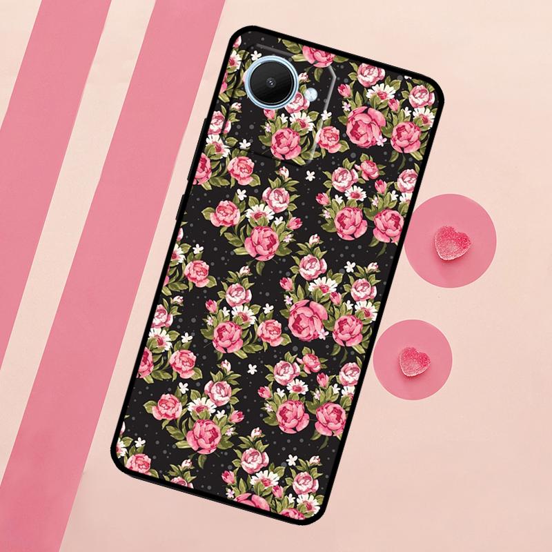 

Floral Chic Roses Tulips Garden For Realme C71 C55 C53 C67 C75 C61 C33 C63 C51 C65 10 11 12 13 14 15 Pro Plus GT7 Pro Case Realme 13 Pro Plus