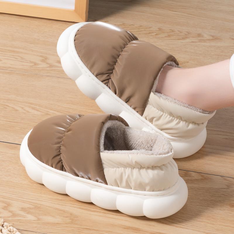 

2022 Хлопковые тапочки, мужские зимние домашние домашние нескользящие тапочки на каблуке