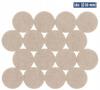 Felt Furniture Pads Set of 53 Beige Self-Adhesive Parkside