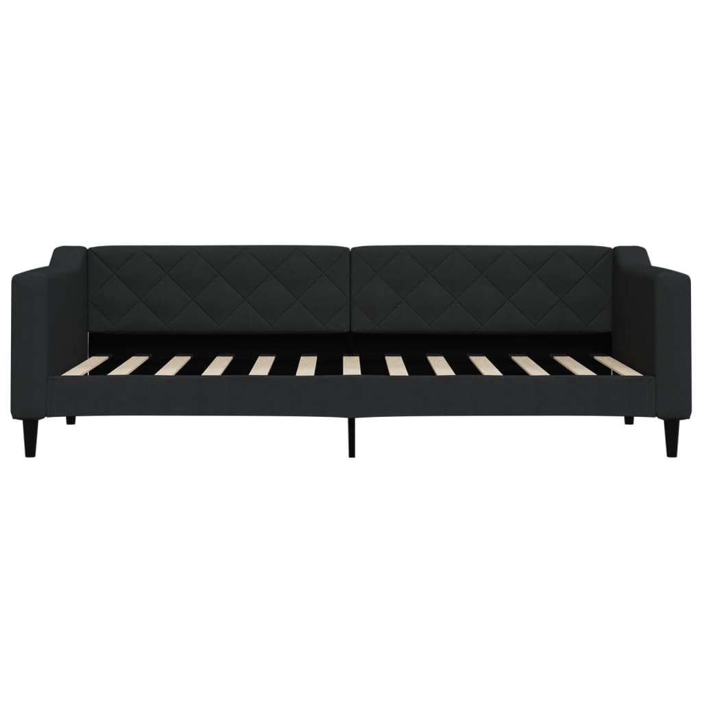 Daybed Black 80x200 Cm Fabric