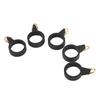 5pcs Fishing Rod Hook Holder Rubber Circle Stainless Steel Fishing Pole Hook Keeper for Bait ToolS