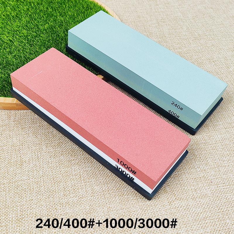 Piatră de ascuțit Ascuțitor de cuțite Piatră de ascuțit profesională Set cu două laturi Dispozitiv de șlefuit Piatră umedă de apă Accesorii pentru bucătărie Instrumente