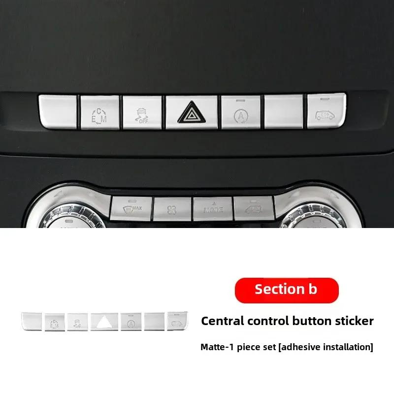 2025 Hot Racing Grills Car center console CD AIR steering wheel button sticker cover for Mercedes-Benz W447 Vito 2016-24 V-class