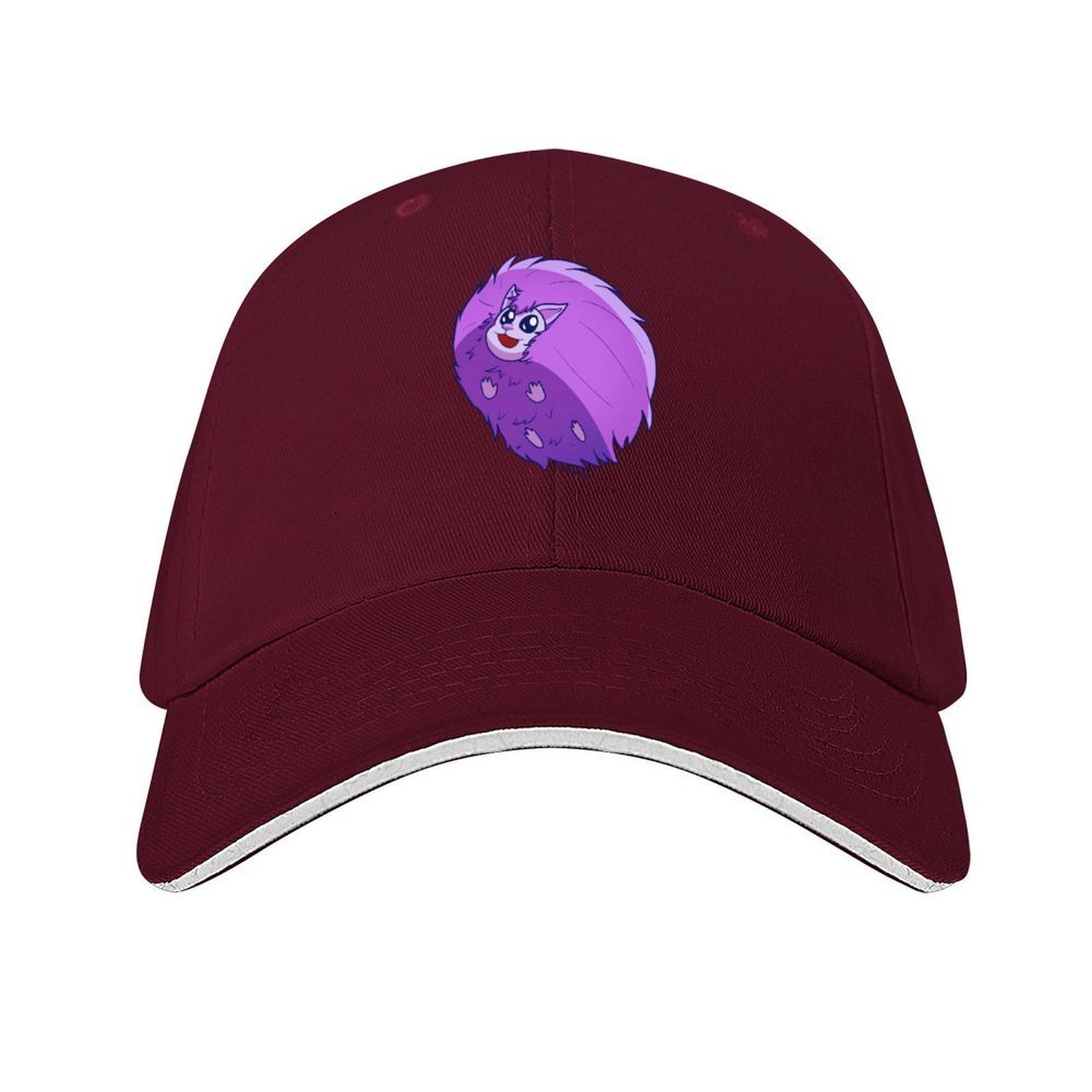 Pygmy Puff Purple Baseball Cap luxury woman cap Christmas Hat Hat Beach Hood Mens Luxury Womens