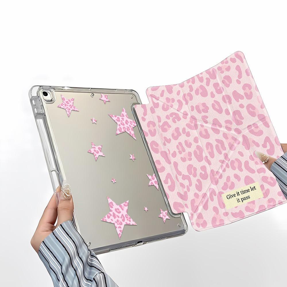 Sterrenprint met luipaardpatroon zijn geschikt voor iPadPro 11-inch Y-randsticker, tabletbeschermhoes, iPad Pro 13-inch nichelevering.
