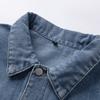 Vintage denim jacket men's trendy ruffian clothes bomb street American cargo jacket men's coat