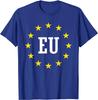 European Union Supporters Euro Flag Unisex TShirt Short Sleeve Casual 100 Cotton T Shirt