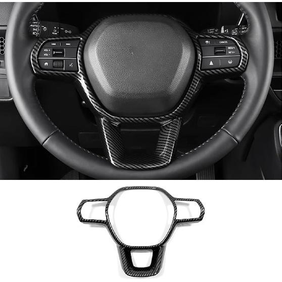 Car Accessories Fit for Honda CR-V CRV 2023 2024 Interior Button Cover Trim Strips (Carbon Fiber Style) ABS 1 PC